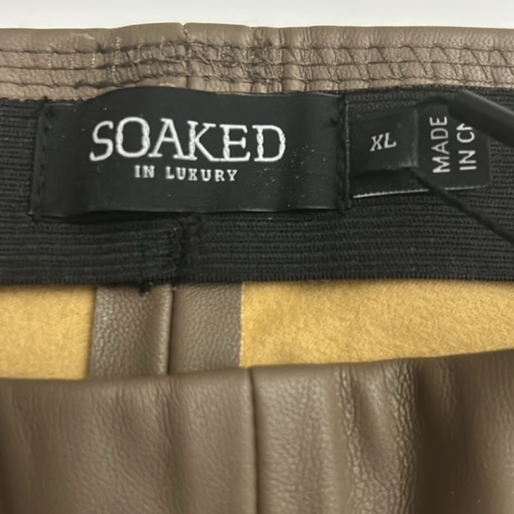 Soaked in Luxury - best vegan leather kickflare pants (feels like real leather) - Picture 8 of 9